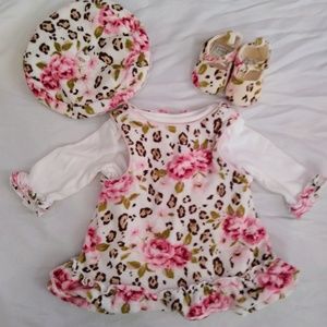 Baby girl Cheetah dress set